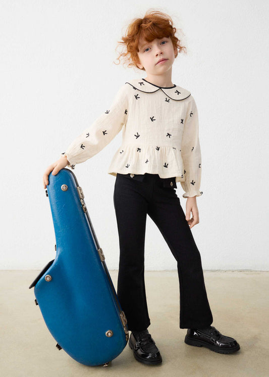 Girls' flared leggings