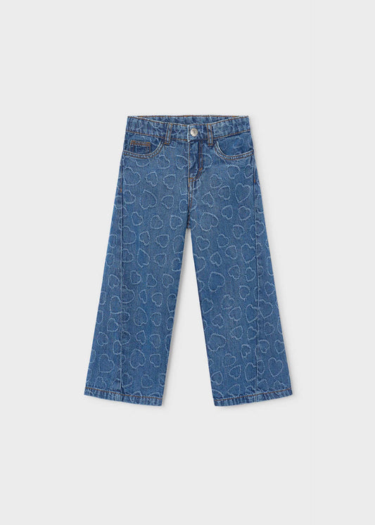 Girls' flowing jeans