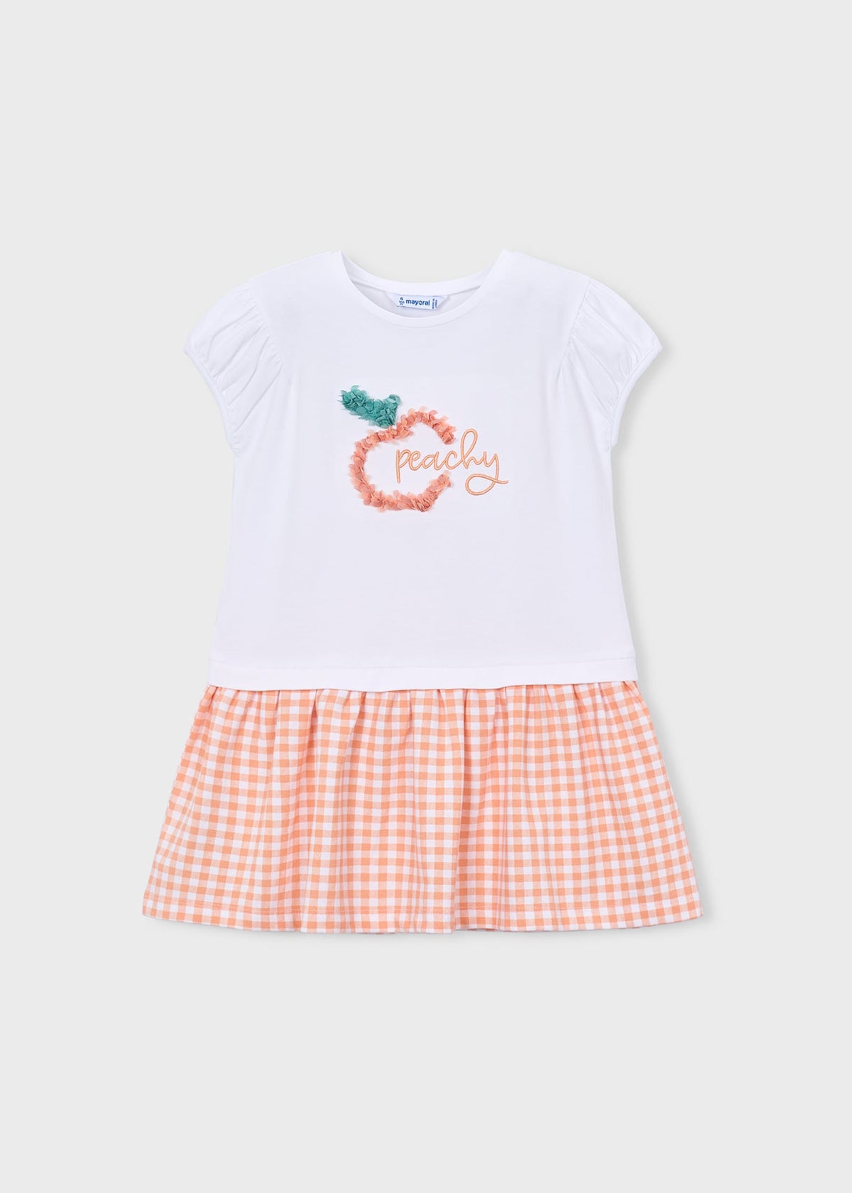 Mädchenkleid mit Vichy-Karo