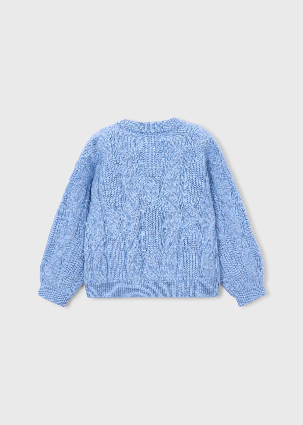 Girls' jumper with flower appliqué