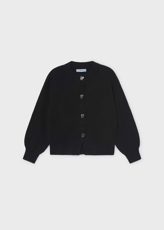 Girls' knitted cardigan