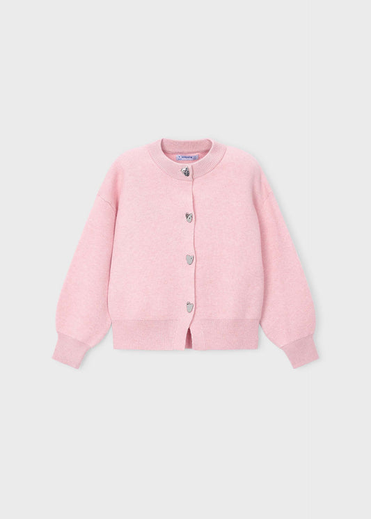 Girls' knitted cardigan