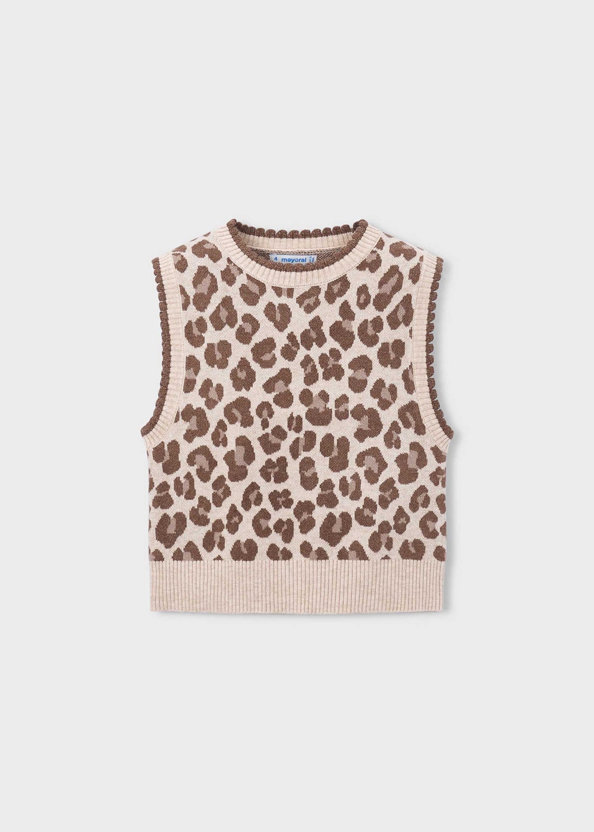 Girls' knitted waistcoat