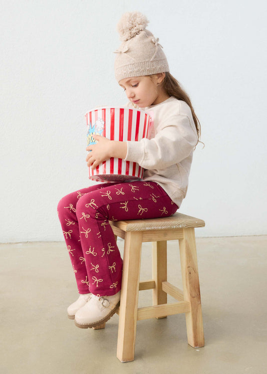 Girls' leggings and sweatshirt set