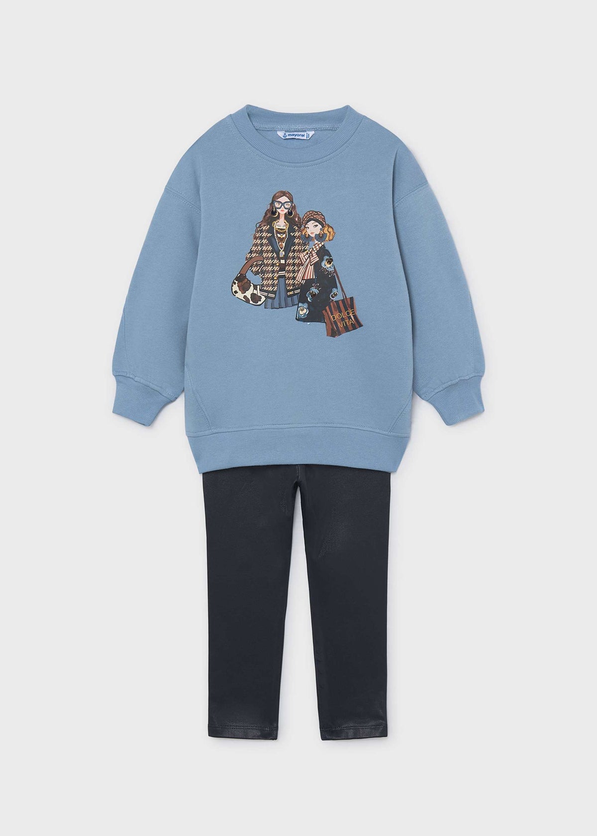 Mädchen-Set aus Leggings und Sweatshirt
