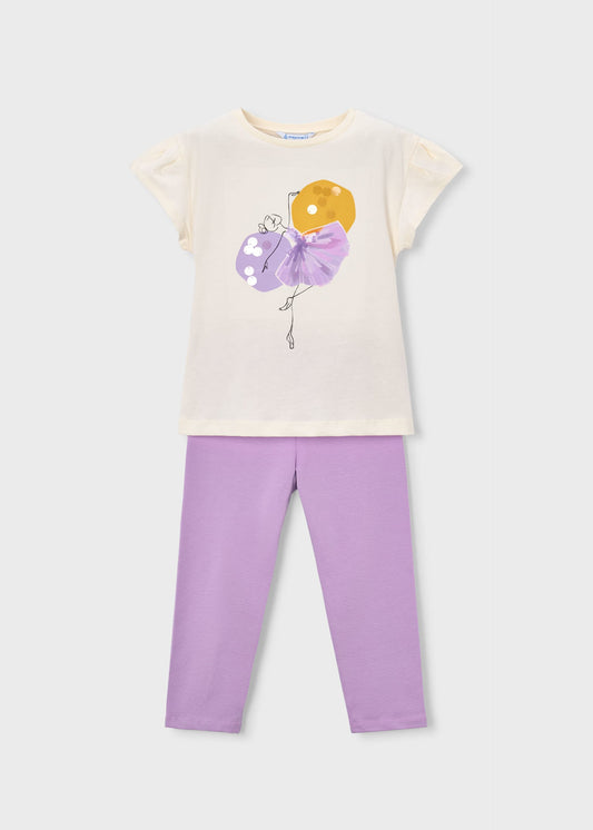 Leggings- und T-Shirt-Set für Mädchen
