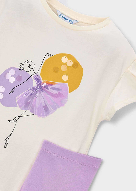 Leggings- und T-Shirt-Set für Mädchen