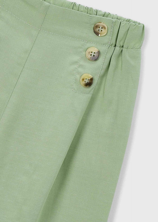 Girls' long button-up pants