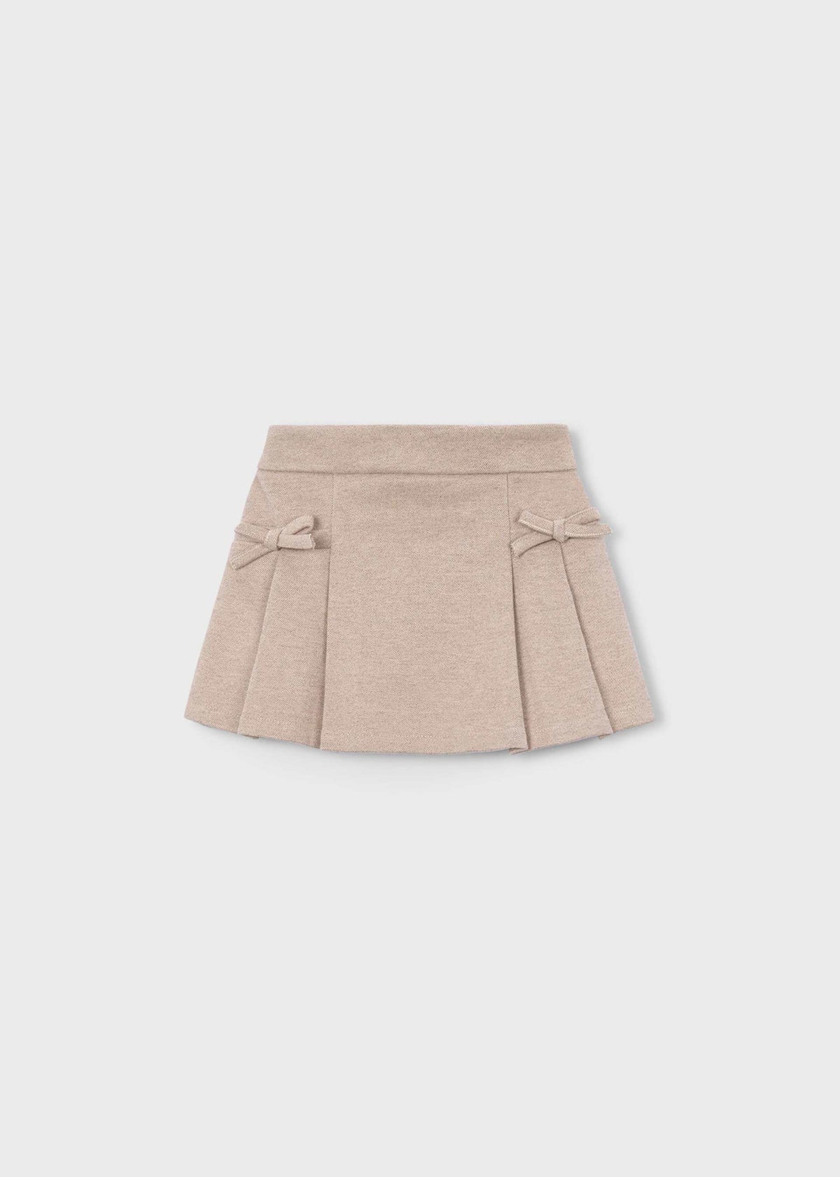 Girls' pleated knitted skirt
