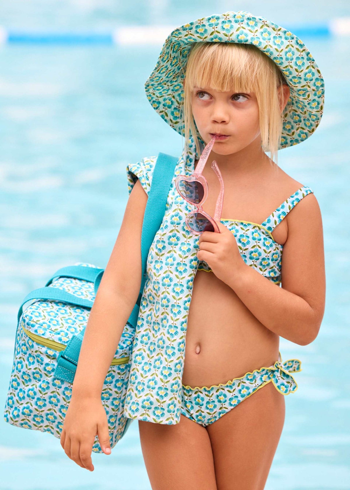 Girls' printed bikini