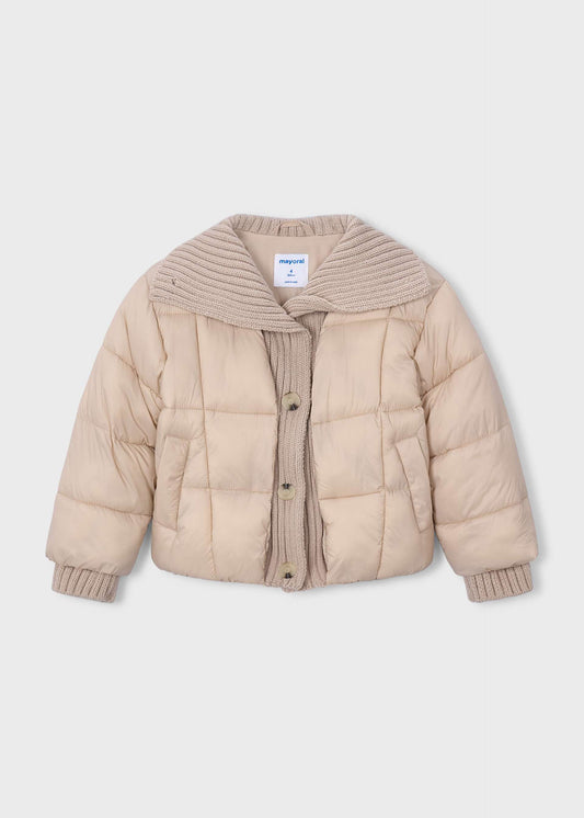 Gerippte Strickjacke für Mädchen