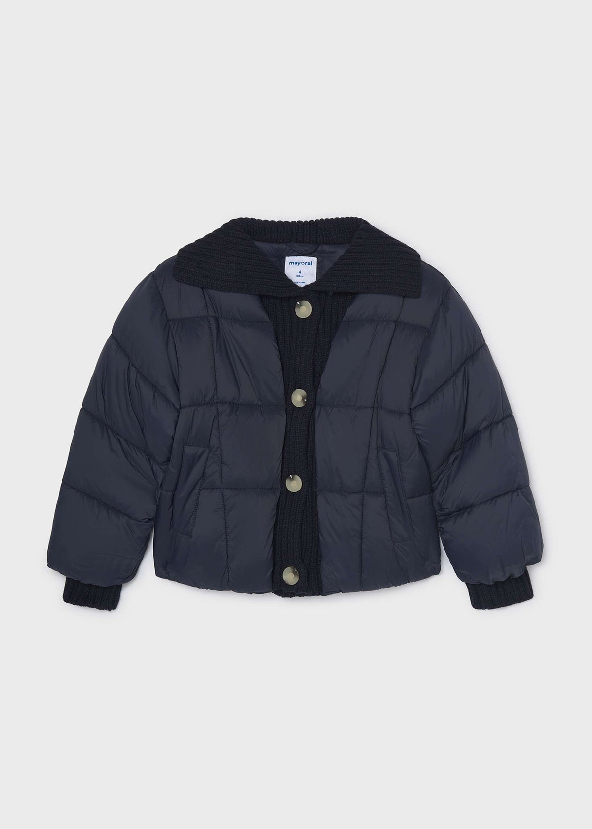 Gerippte Strickjacke für Mädchen