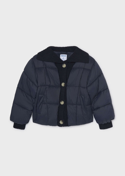 Gerippte Strickjacke für Mädchen