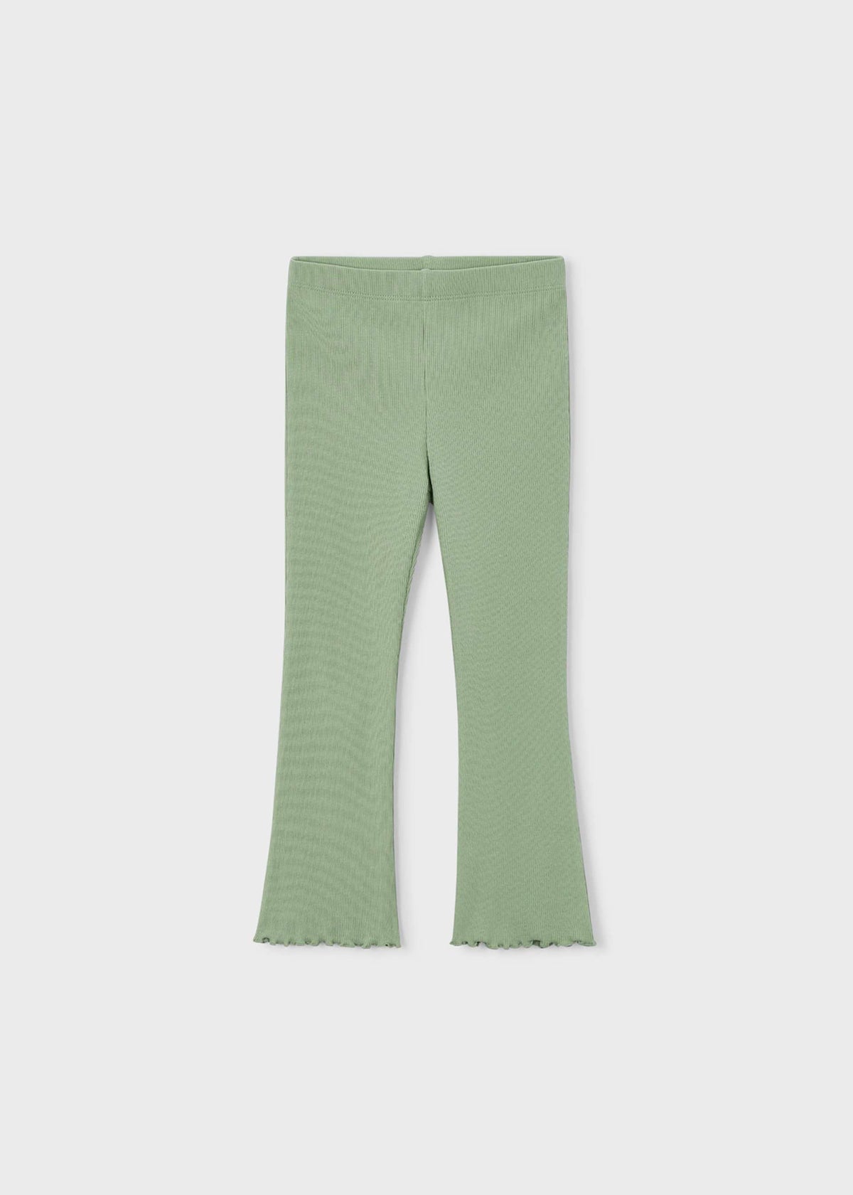 Girls' ribbed flare leggings