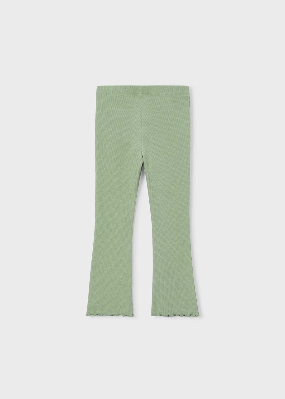 Girls' ribbed flare leggings