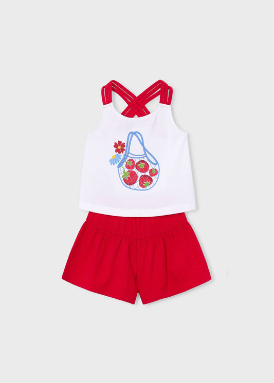 Girls' shorts and T-shirt set