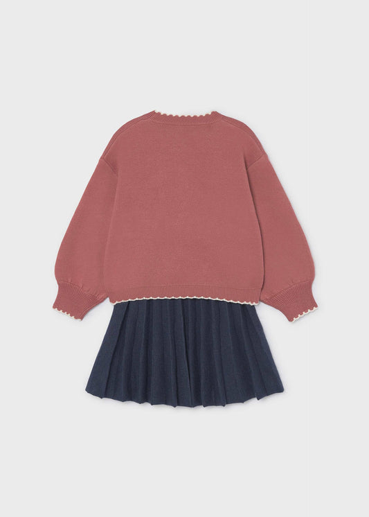 Girls' skirt and jumper set