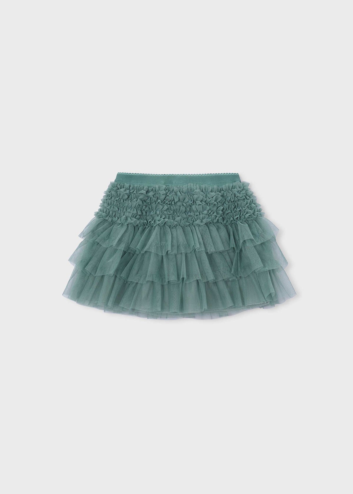 Girls' tulle ruffle skirt