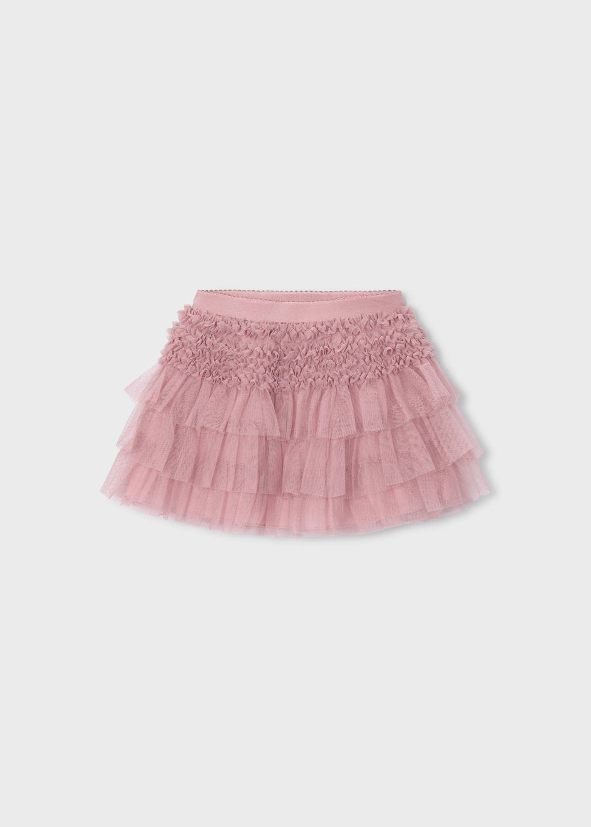Girls' tulle ruffle skirt