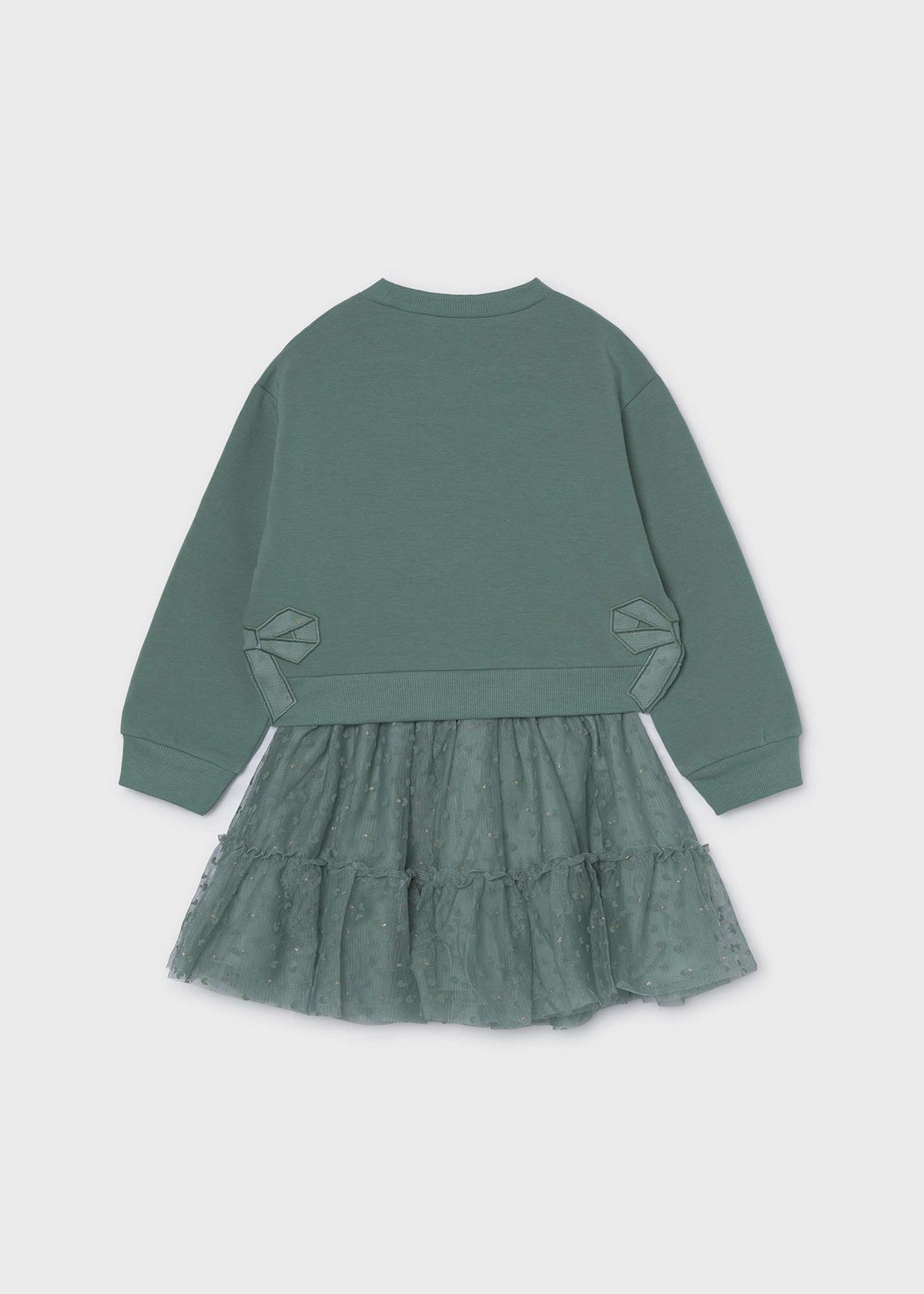 Girls' tulle skirt and sweatshirt set