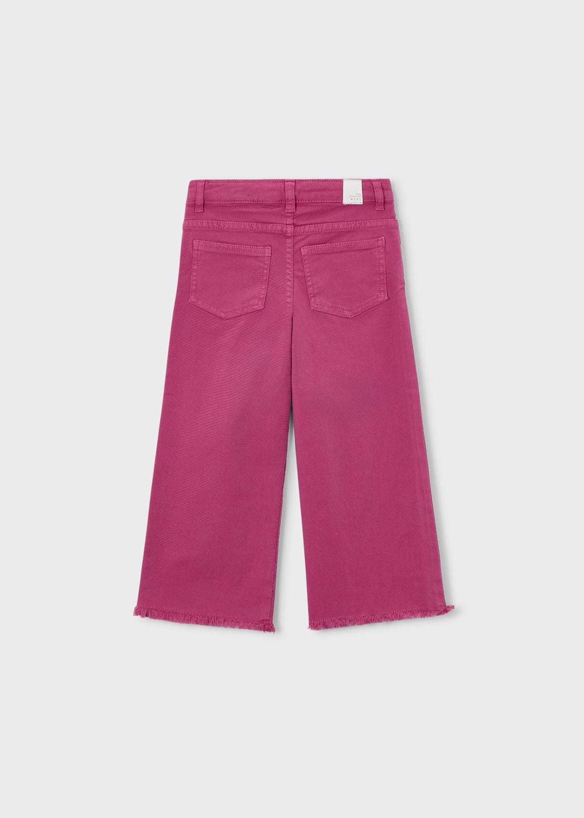 Mädchenhose mit weitem Bein aus Twill