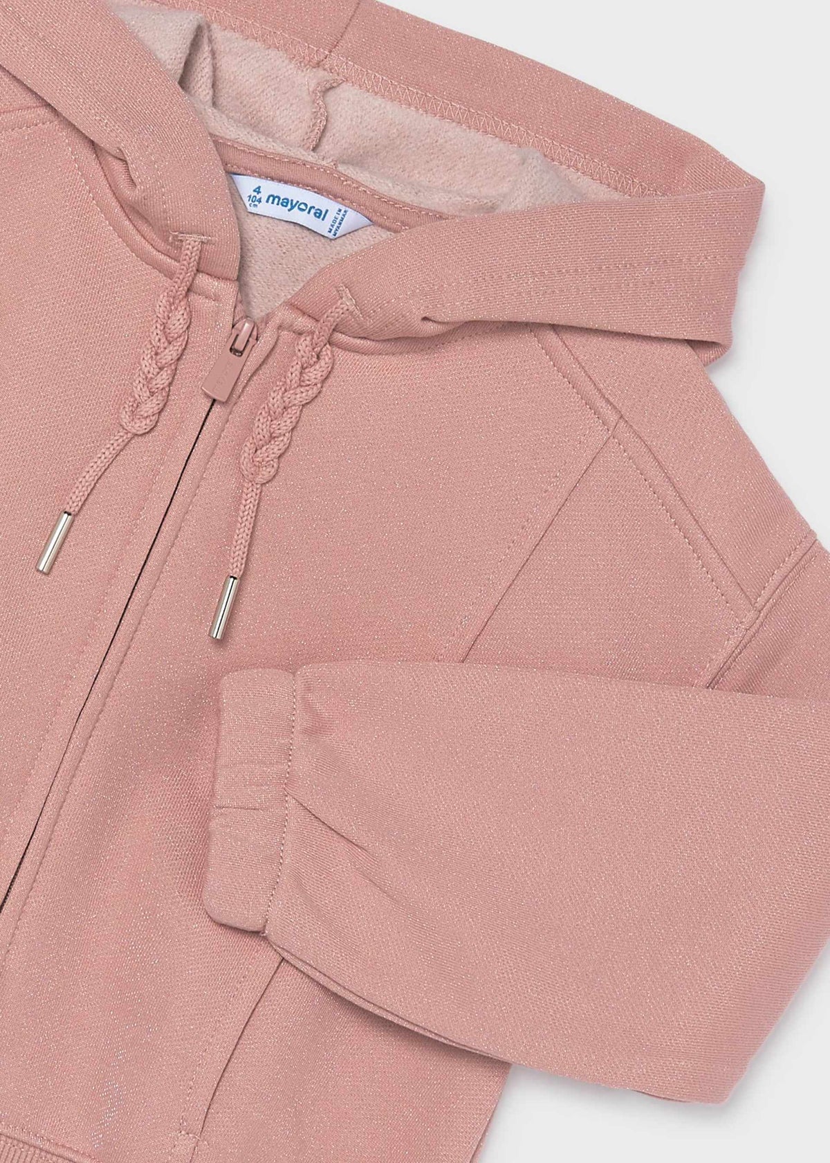 Girls' zip-up hoodie