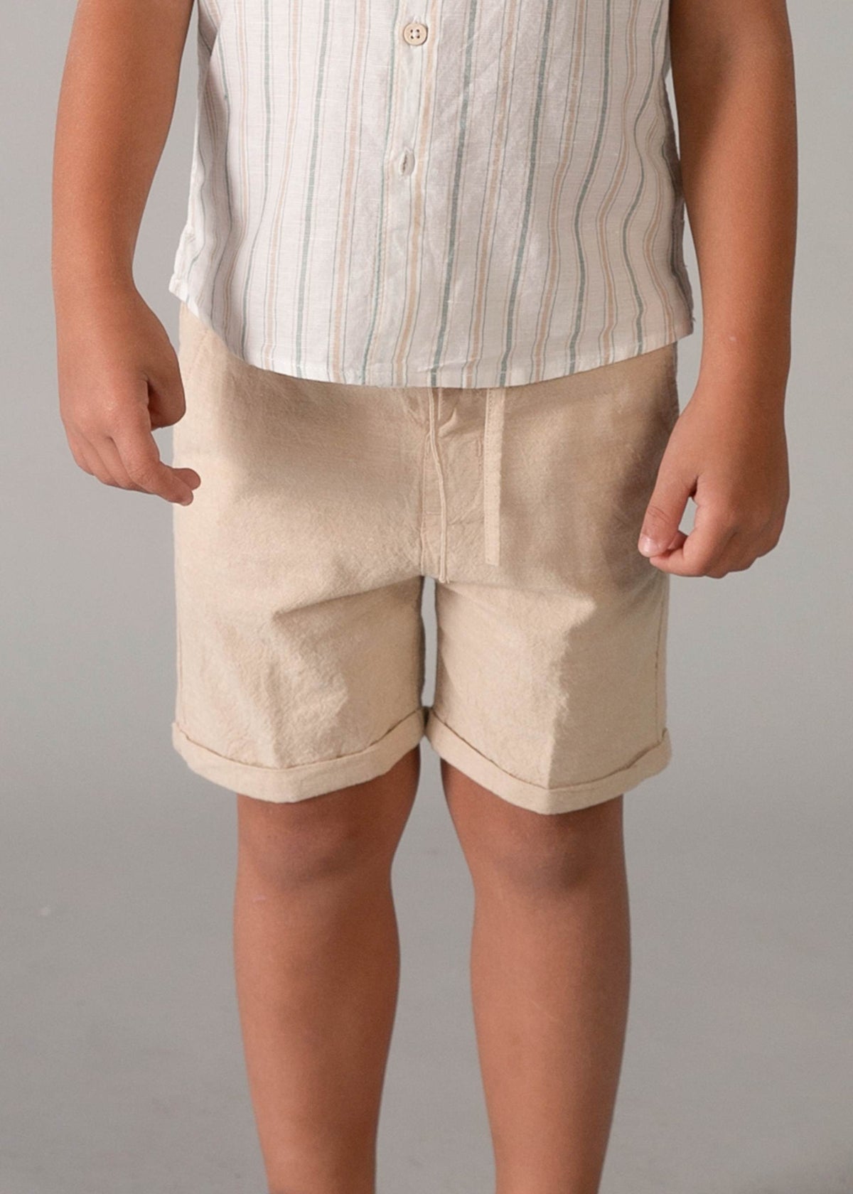 Leinenset mit Bermudashorts für Jungen