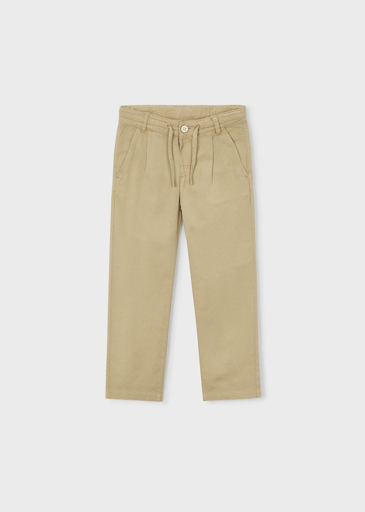 Linen relaxed long trousers boy