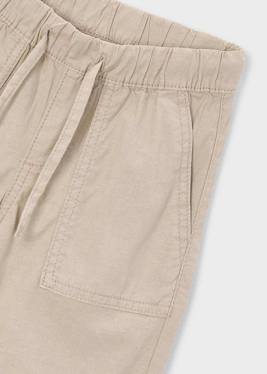 Long jogger trousers with linen for boys