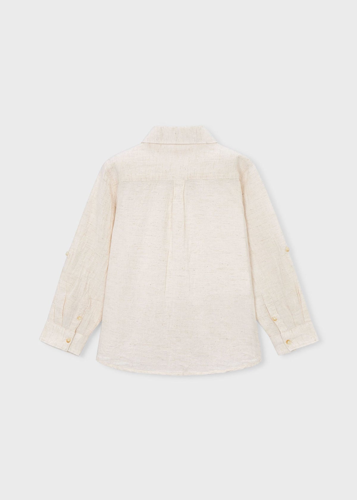 Long-sleeved linen shirt for children