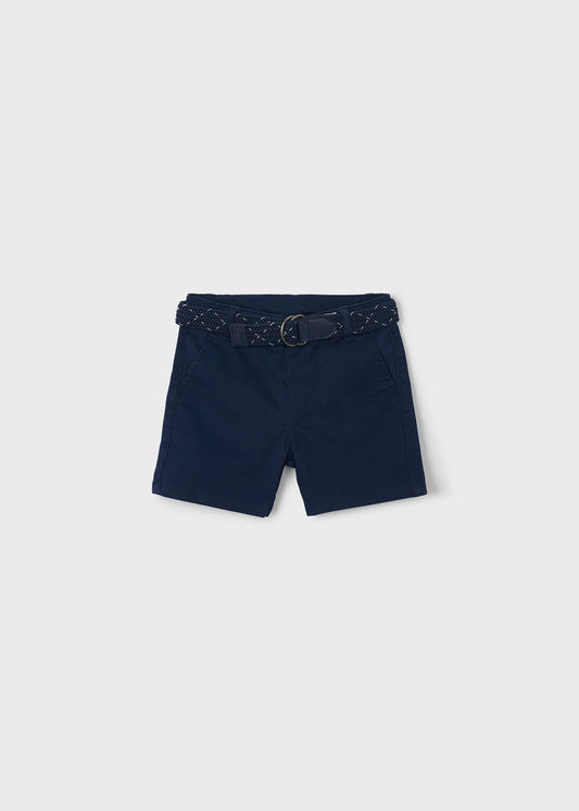 Piqué-Bermudashorts mit Gürtel