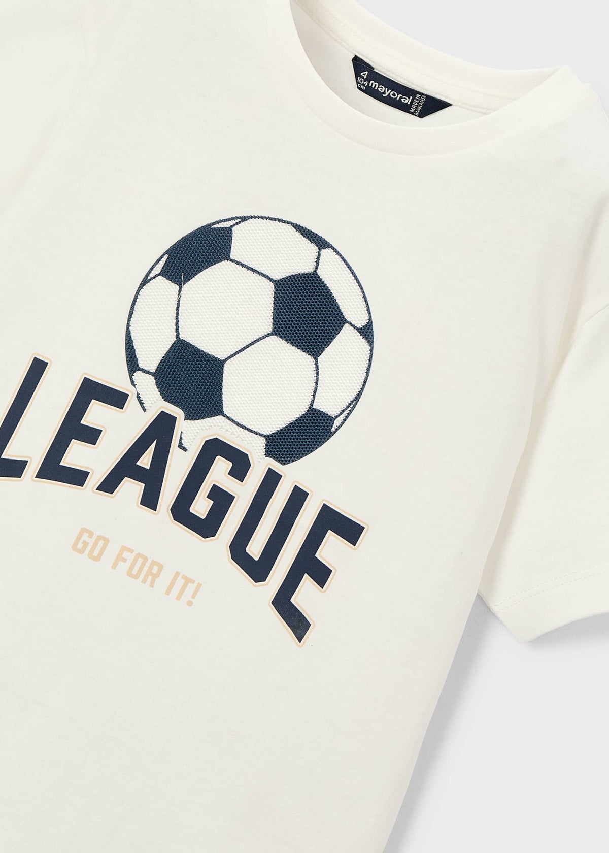 Print football t-shirt boy