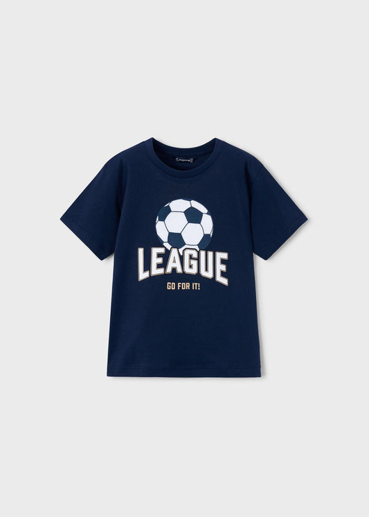 Print football t-shirt boy