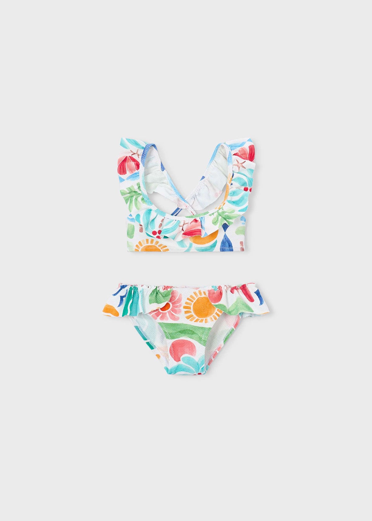 Mädchen im gerüschten Bikini