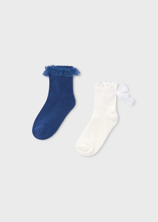 Set of 2 girls' socks