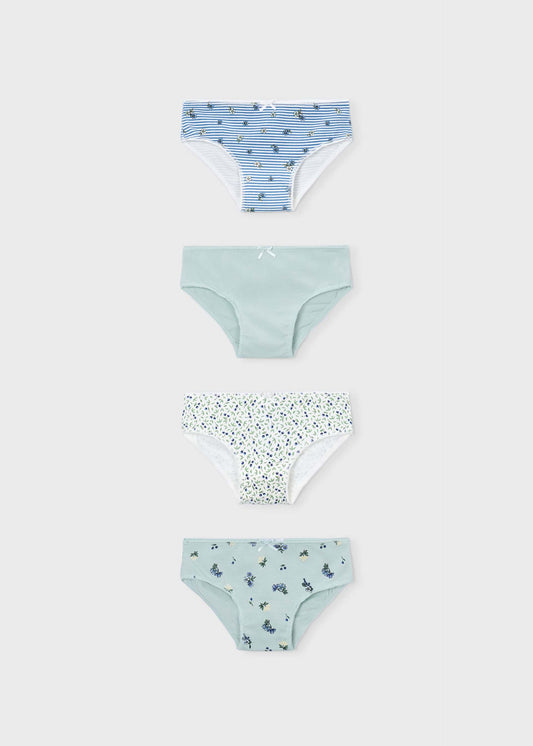 Set of 4 girls' knickers