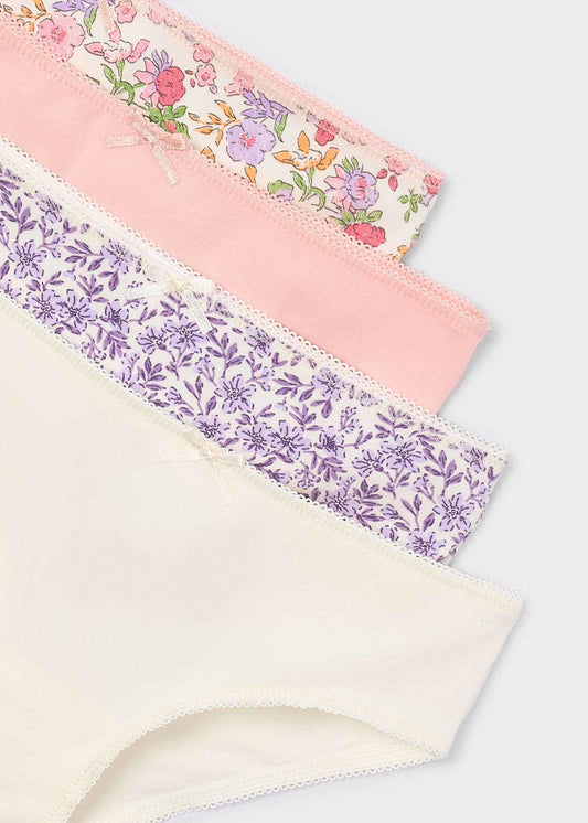 Set of 4 girls' knickers