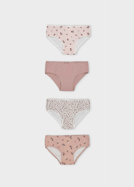Set of 4 girls' knickers
