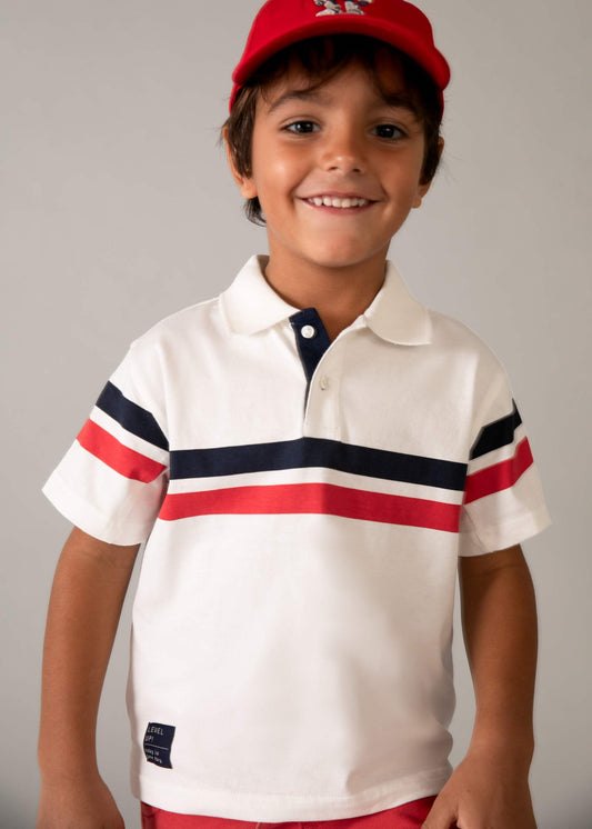 Striped polo shirt boy