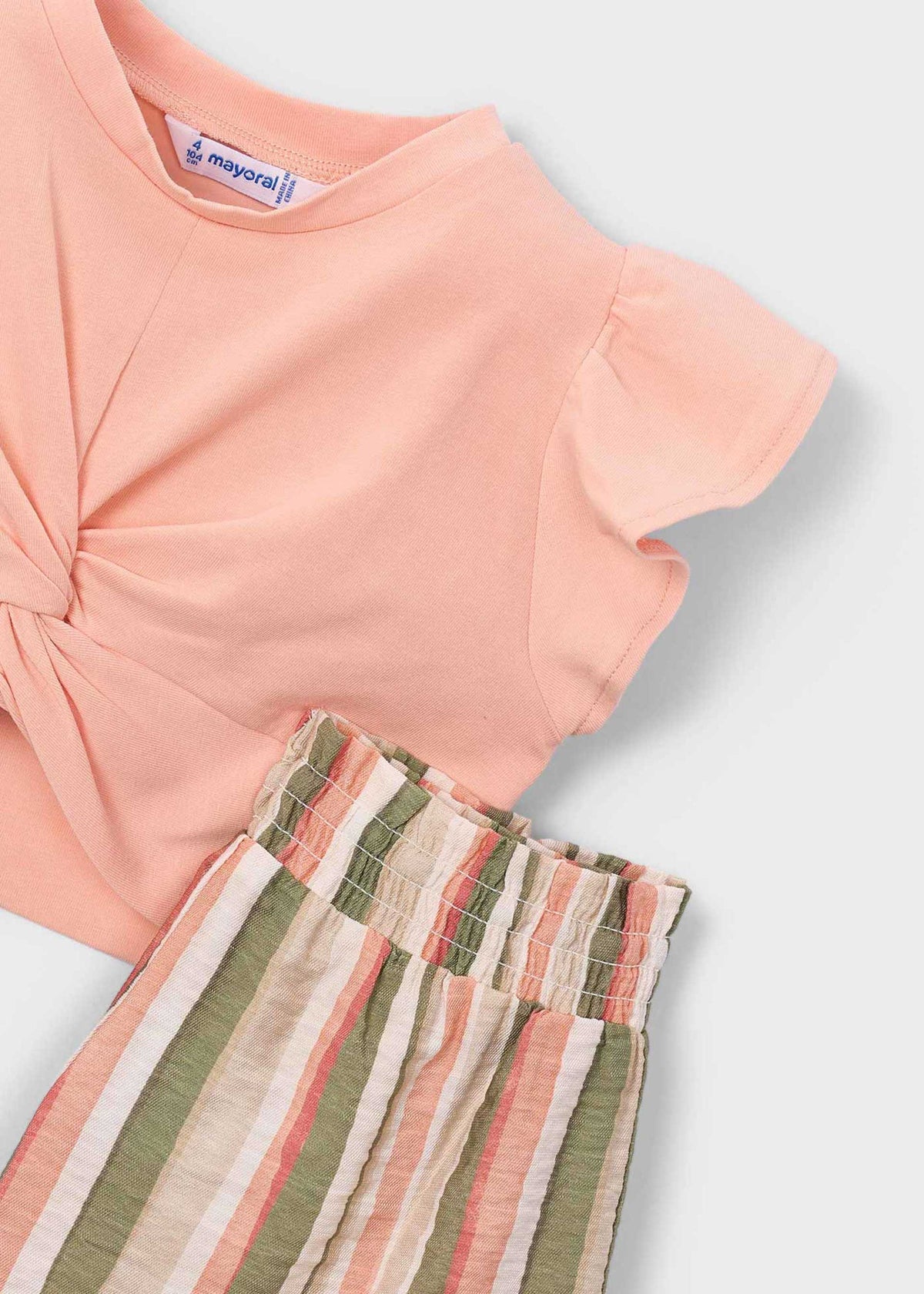 Striped short set girl